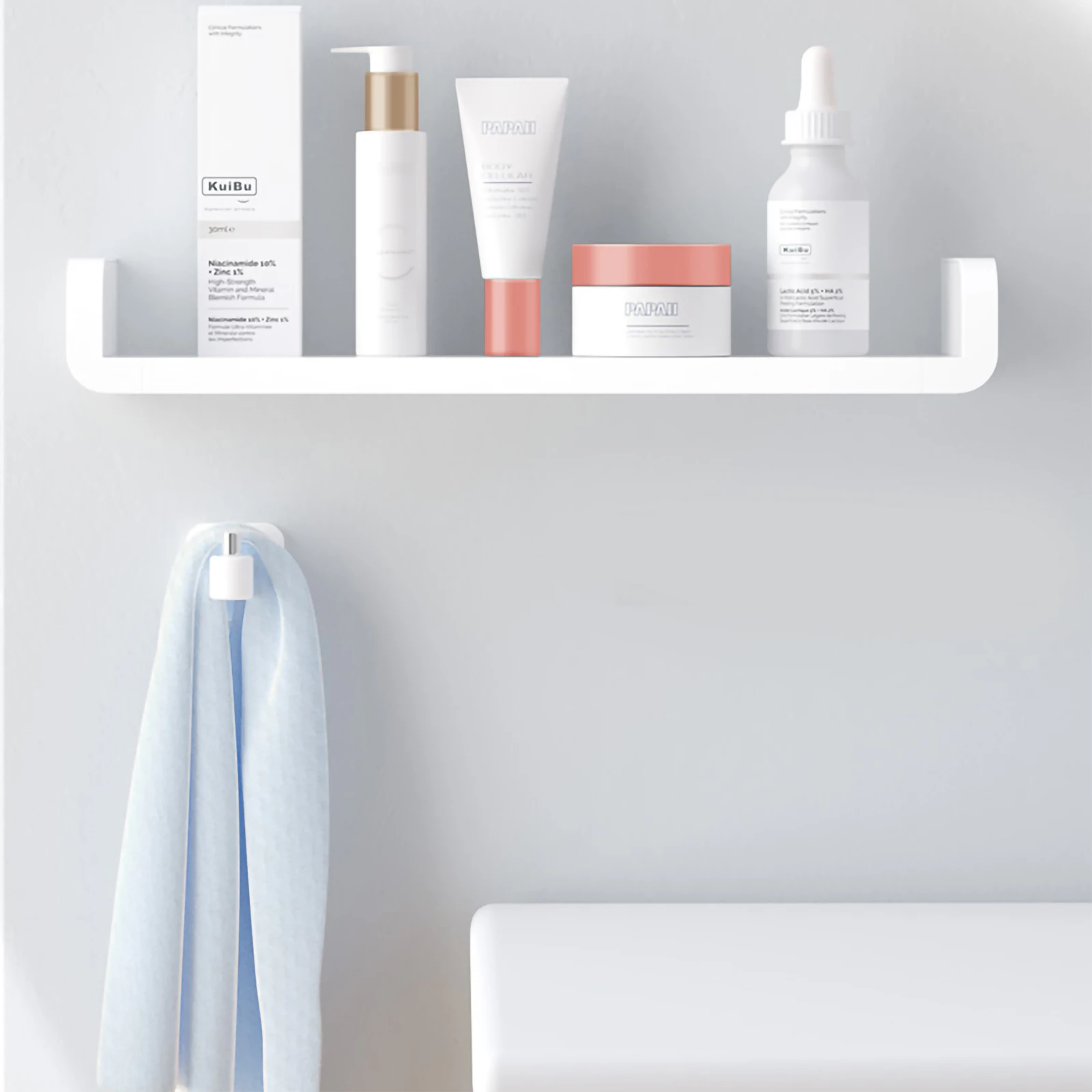 Wall Shelf White Floating Shelf U Shaped Cube Shelf Bathroom Shelving For Bathroom Wall Bedroom Kitchen Office Storage Shelves Racks Aliexpress