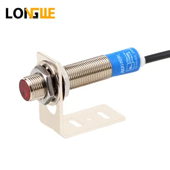 

LONGWE M12 15cm Laser Detect Narrow Space Workable Diffuse Photoelectric Sensor Proximity Switch J12-D