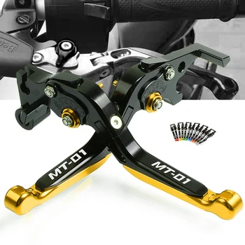 

Motorcycle Accessories CNC Aluminum Brake Clutch Levers Adjustable Folding Extendable For yamaha MT01 2004-2009 2006 2007 2008