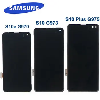 

100% Original LCD Display For Samsung Galaxy S10e G970F/DS G970 S10 G973F/DS G973F S10 Plus G975 G975F Touch Screen Digitizer