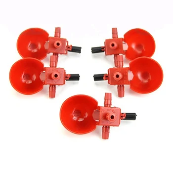 

5 Pieces Bird Coop Bird Chicken Feed Automatic Poultry Drinking Water Cupdrinker for chickens