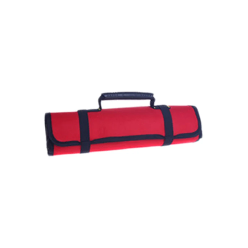 Junejour Tool Stroage Pouch Electricians Organizer Tool Rolling Bag Reel Professional Multi-purpose Car Repair Kit Bag - Цвет: Red