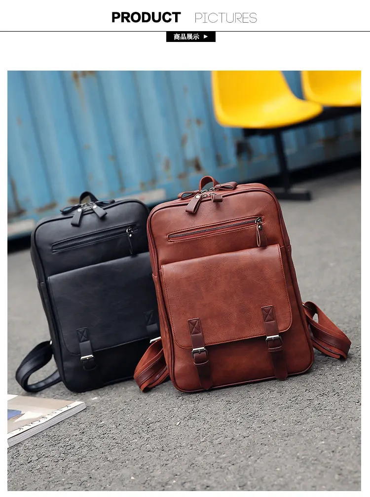 Business Casual Minimalist Computer Bag, Fashion Travel Bag, Men's Backpack