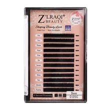 

Lezyan 0.05 Thickness Grafted Close-lined Planting Naturally Soft Automatic Flowering False Eyelashes Fishtail
