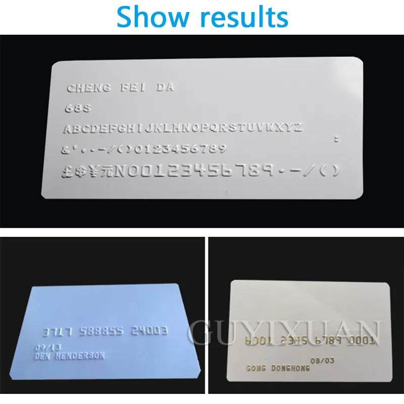 PVC manual embossing machine Stamping machine Coder VIP membership card typewriter