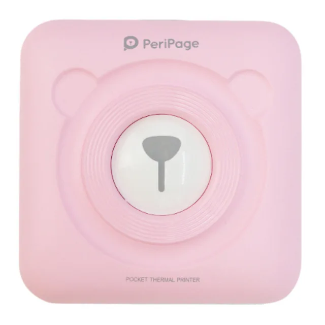 pink printer PeriPage мини Карманный фотопринтер мобильный телефон беспроводной портативный принтер Bluetooth 58 мм тепловой Android iOS - color: pink printer