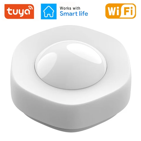 WIFI Human Body PIR Motion Sensor Built- in Battery Wireless Infrared APP Detector Burglar Alarm Alert Smart Home Security