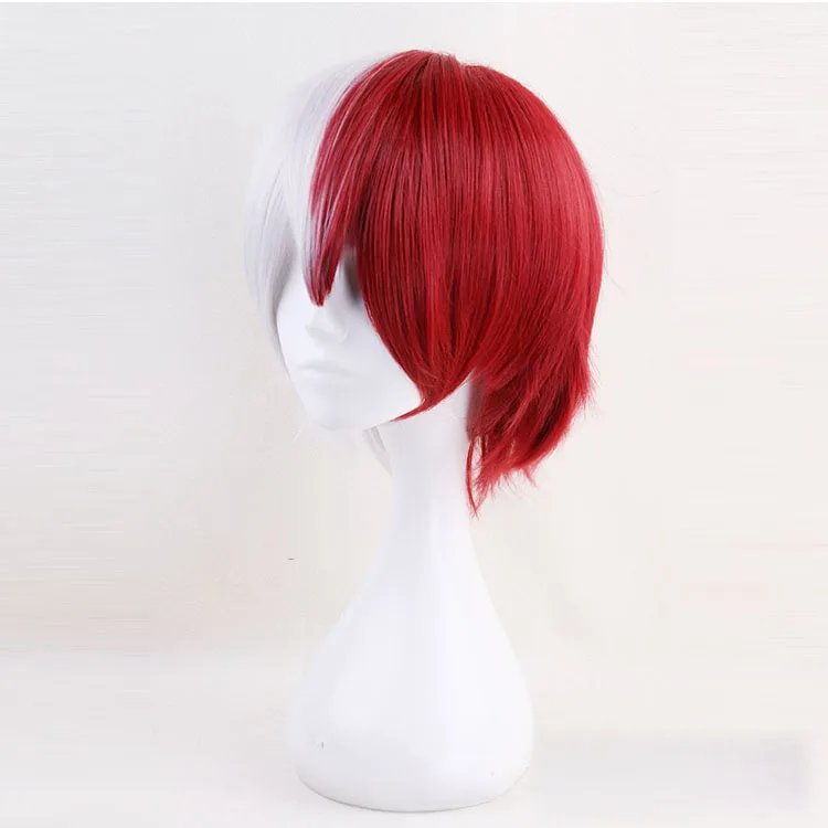Парик для косплея с героями мультфильма «Мой герой» Todoroki Shoto, термостойкий синтетический парик для косплея Boku No Hero Academy, парики для косплея на Хэллоуин