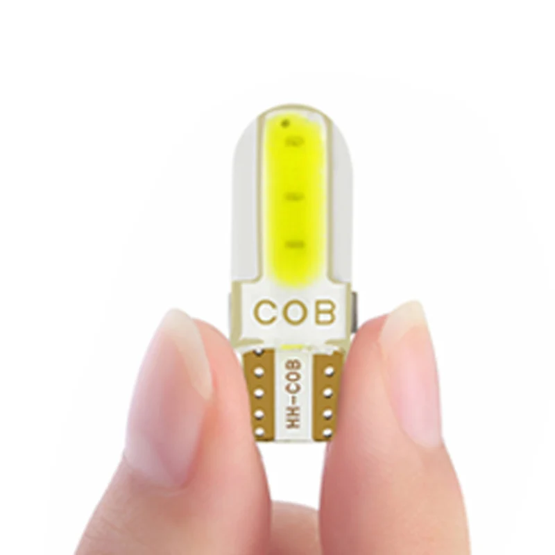 10 шт. силикагель светодиодный COB W5W T10 194 8SMD клинообразный светильник лампа авто