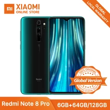 Version mondiale Xiaomi Redmi Note 8 Pro 6GB 64GB 128GB NFC Smartphone Helio G90T noyau de jeu 64MP Quad caméras 4500mAh 18W Charge(China)