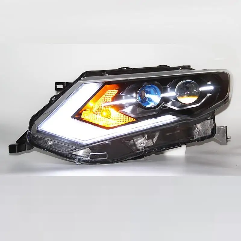 Luces дневные ходовые наружные Neblineros Para Авто Cob Автомобильные светодиодные фары Drl Автомобильные фары в сборе 17 для Nissan X-TRAIL