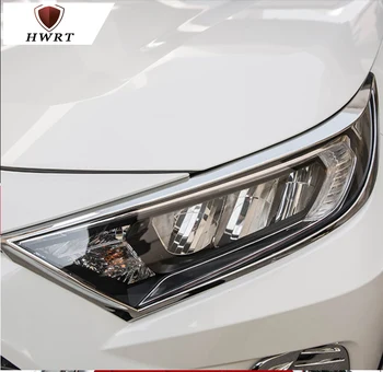 

Car Exterior Front Headlight Lamp Cover Trim For Toyota RAV4 2019 2020 ABS Chrome TRIM