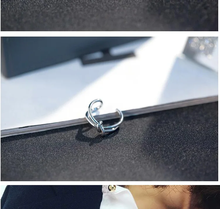 Minimalist Knot Ring In Gold And Silver For Men And Women_voghion.com