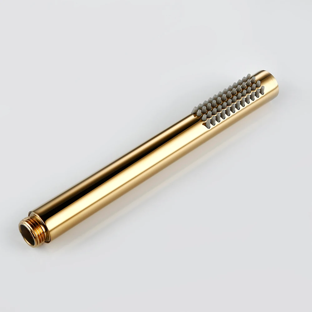 Smesiteli Brass Brushed Gold Wall-Mounted Hand Shower Head With Water Outlet Bracket Replacement Tap Bathroom Faucet 6