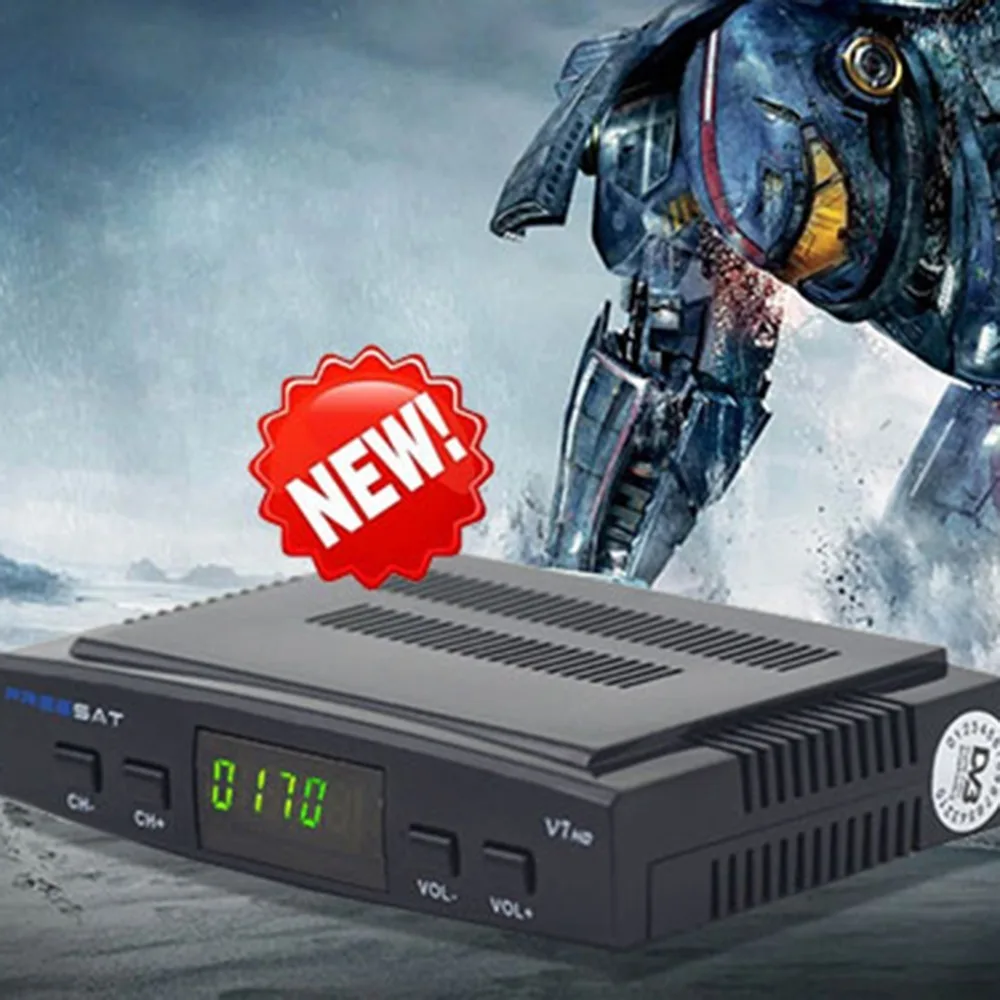 Freesat V7 спутниковый HD декодер приемник Full 1080P+ 1 шт. профессиональный HD DVB-S2+ USB WiFi ТВ комплект стабильный сигнал