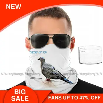 

Pigeon Head Mouth Face Mask THINKING OF YOU Facial Mask Polyester for Adult with 2 Filters Funny Mask