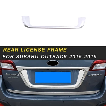 

For Subaru Outback 2015-2019 Car-styling Rear License Frame Cover Trim Sticker External Accessories