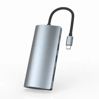 

1PC Usb C Hub Type C To 2Xusb3.0 Sd / Tf Card Pd Charging Port Adapter Ulc13C10 Pd Charging Port Adapter