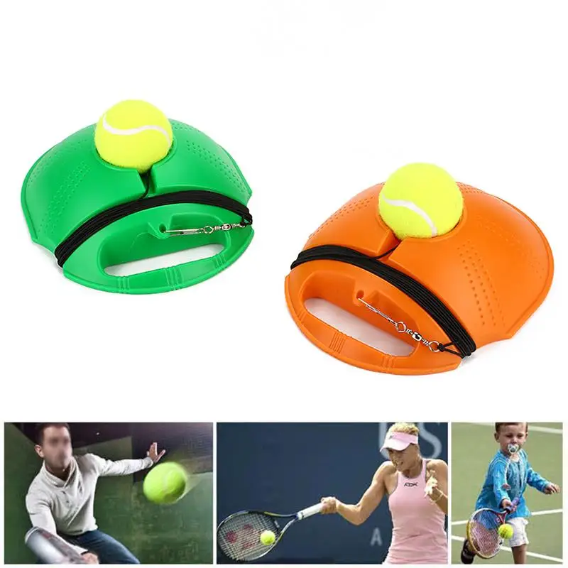 

Portable Athletics Tennis Practice Board Tennis Singles Linker Tennis Practice Trainer Home Sports Sparring Device 2 Color PE