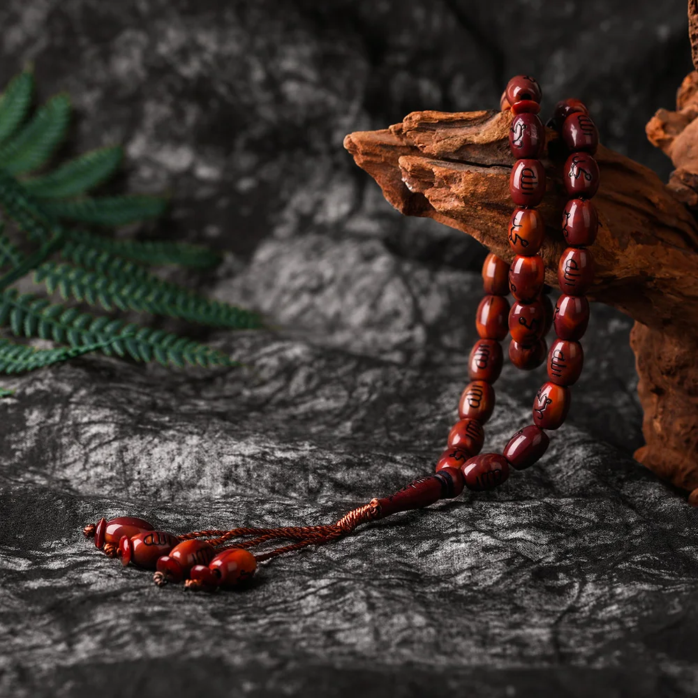 Ближний Восток Браслеты Tassel Pendant 33 четки исламский мусульманский тасбих Аллах Мохаммеда четки оптом по низкой цене для Для женщин Для мужчин - Окраска металла: 10x13mm 33pcs