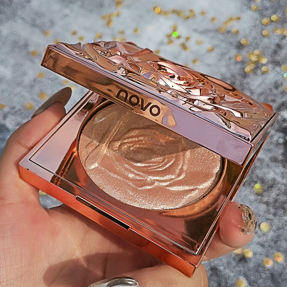 NOVO Rose Форма хайлайтер порошок для лица Осветление и ремонт жемчужный жемчуг