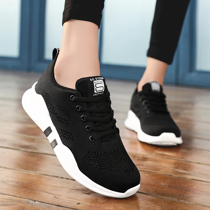 

WOMEN'S Shoes 2019 Spring Summer New Style Junior High School Students Versatile Fly Netting Surface Hollow out Breathable Casua
