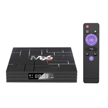 

M96 TV BOX Android 9.0 2G+16G 5G Dual-Band WiFi Hotspot Set-Top Box TV Box with Infrared Remote Control EU Plug