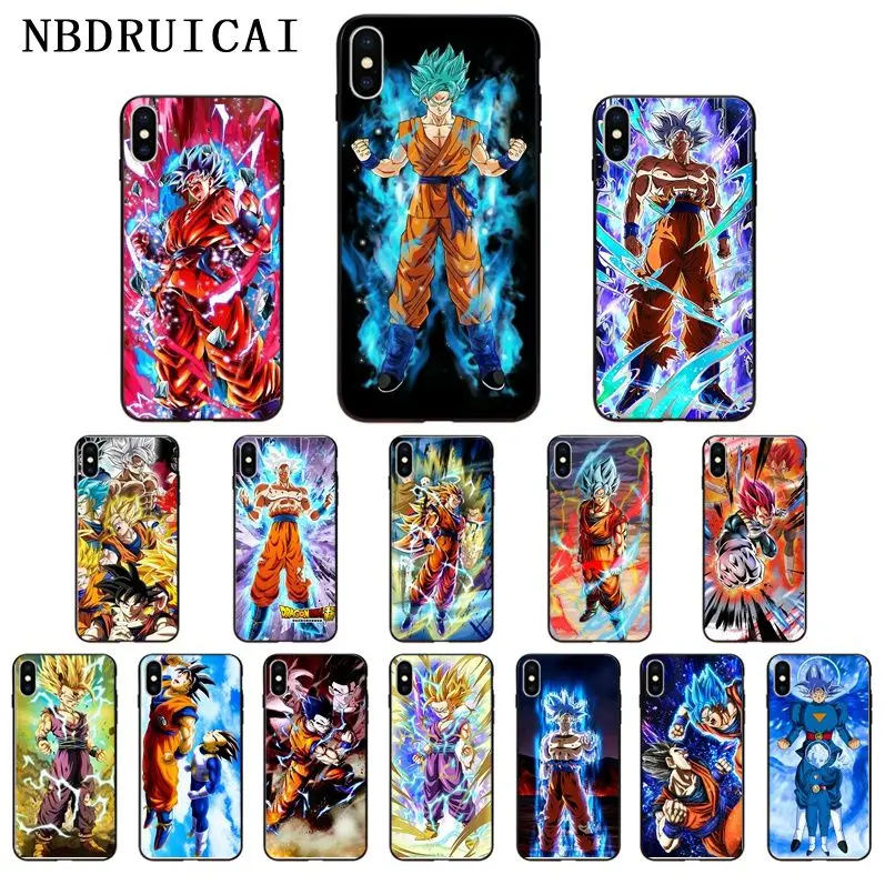 NBDRUICAI Dragon Ball Z Super DBZ Goku высококачественный чехол для телефона iPhone 11 pro XS MAX 8 7 6 6S Plus X 5