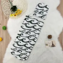 Спальный мешок для новорожденного ребенка, шапка, комплект с мультяшным принтом, Детская накидка для младенцев, шапочка для пеленания, подарок для душа, D08C