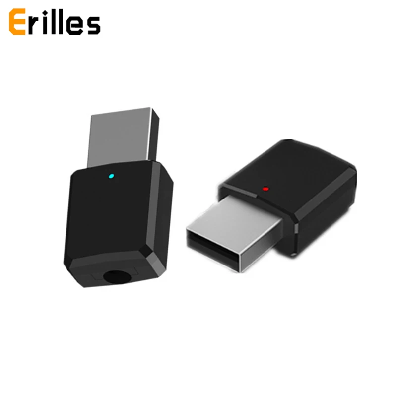 Bluetooth 5.0 RX TX Transmitter Receiver Wireless Adapter A2DP Dongle USB 3.5mm Jack Car Kit AUX Audio MP3 for TV PC Headphone |