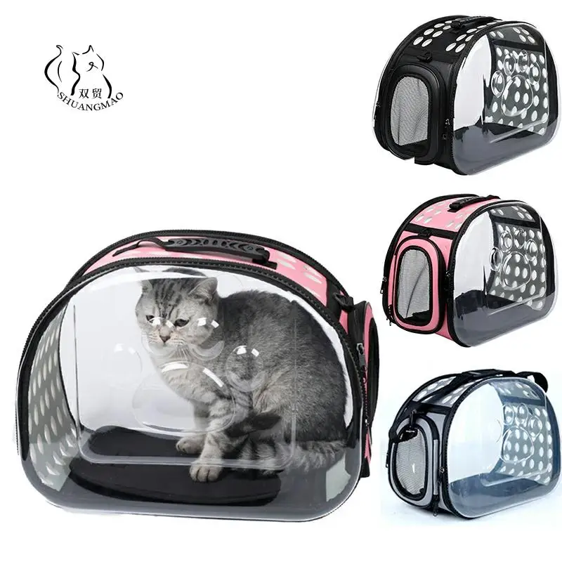 Mochila para para perro y gato, bolsa viaje para gato, bandolera doble, cápsula espacial para gato, bolso pequeño para accesorio para gato -