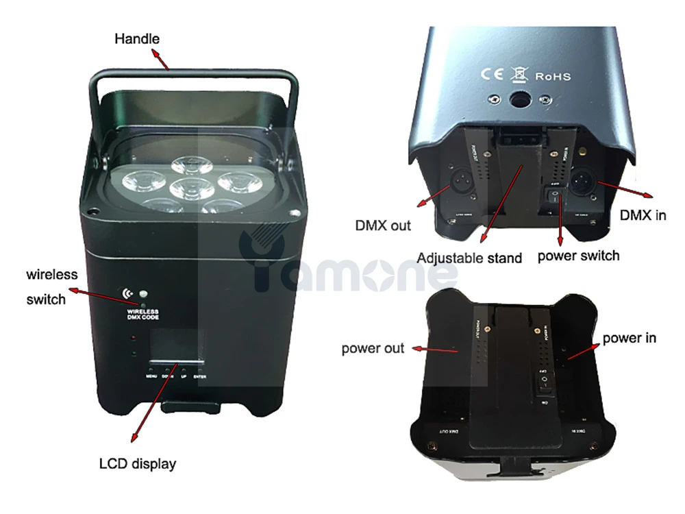 6pcs battery par 21