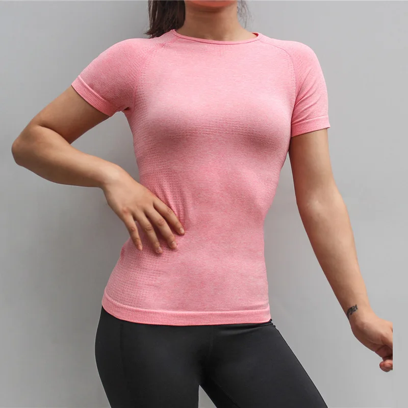 Vital бесшовные тренажерный зал Топ рубашка для женщин фитнес Йога Топ дышащие рубашки для йоги Активные спортивные рубашки - Цвет: 03
