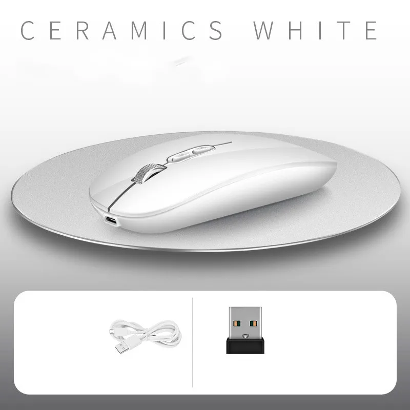 M103 White Wolf M103 2,4 ГГц Беспроводная заряжающая мышь игровая офисная мышь Беспроводная оптическая мышь новая компьютерная настольная эргономичная мышь - Цвет: M103 White