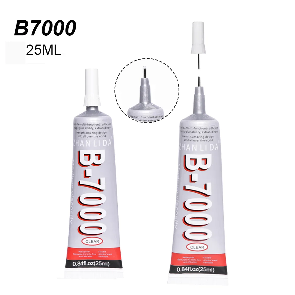 

3Pcs 25ML B7000 Super Glue Adhesive B-7000 Metal Glass Ceramics uv School Fabric Phone Cover Display Repair Touch Screen Textile