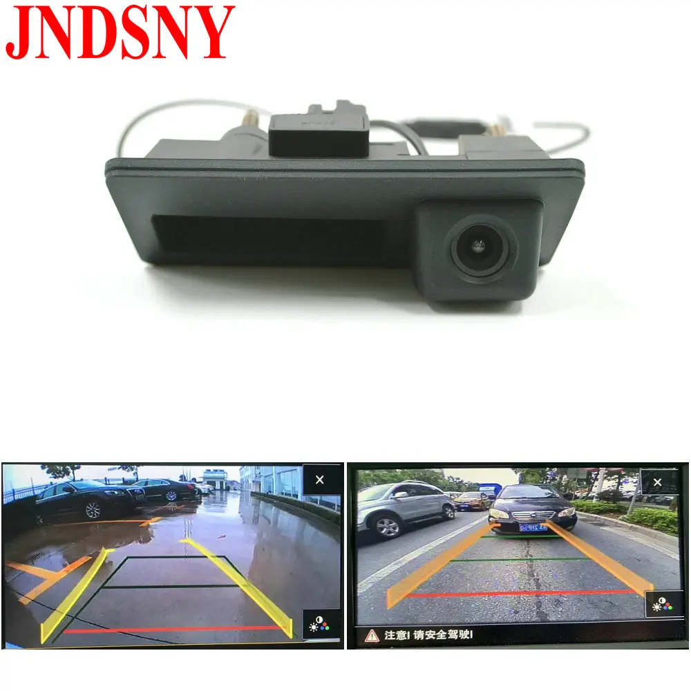 JNDSNY RCD330 RCD360 Автомобильный багажник ручка динамический трек Парковка заднего вида камера для VW Passat Tiguan Touran Jetta Sharan