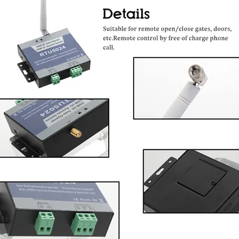 

Hot GSM Relay SMS Call Remote Controller Gate Opener Switch For Parking System Wirelessly Access Control