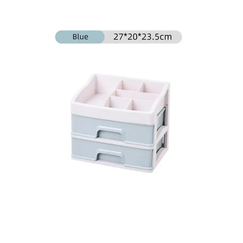 Large Cosmetic Makeup Drawers Storage Rack Box Skin Care Dressing Table Home School Desktop Jewelry Organizer Women Nail Casket - Цвет: 5