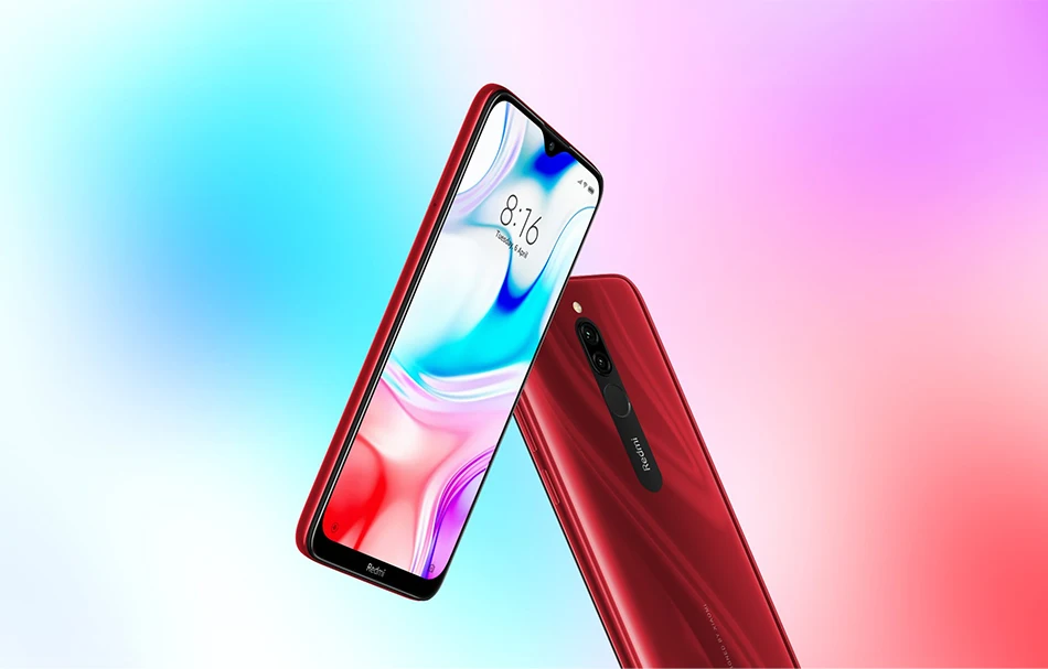 Xiaomi Redmi 8, 4 ГБ, 64 ГБ, Восьмиядерный процессор Snapdragon 439, двойная камера 12 Мп, мобильный телефон, 5000 мА/ч, большая батарея OTA