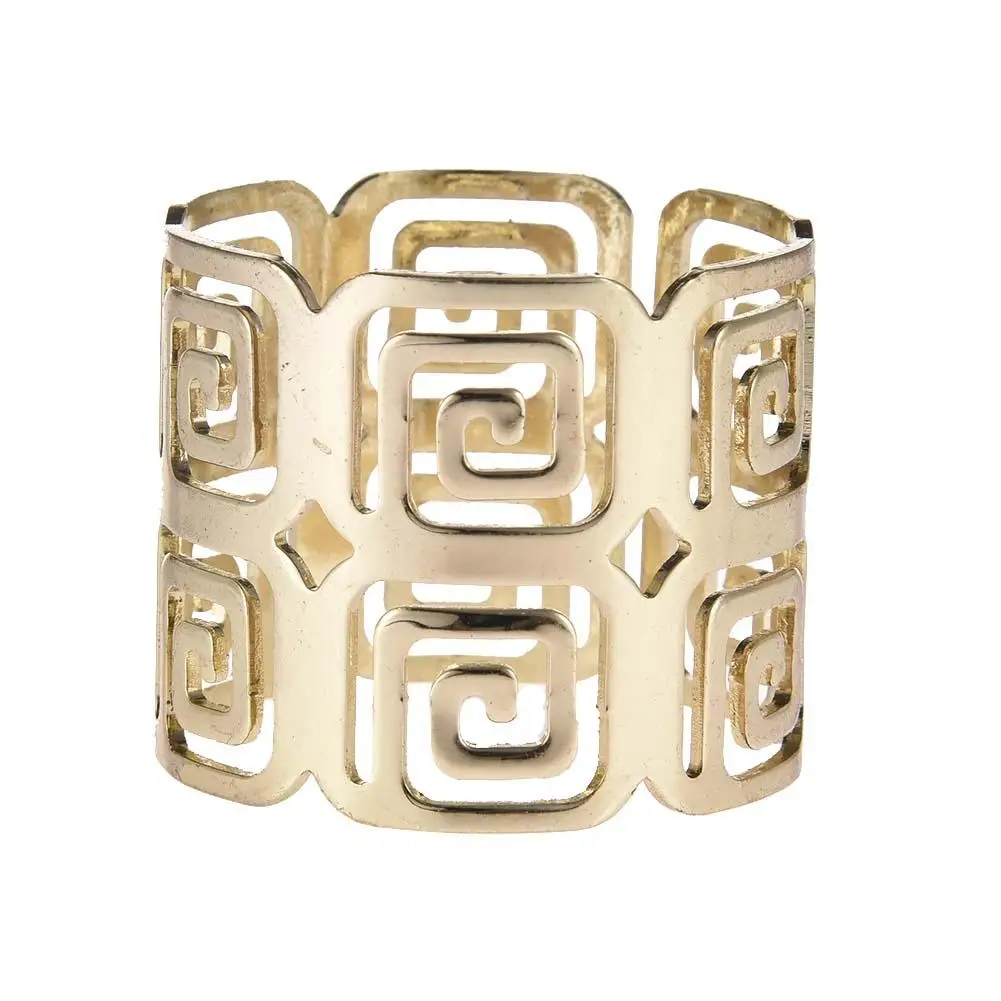 B Home Serviette Rings Napkin Holder West Dinner Towel Napkin Ring Party Decoration Table Decorations Wedding Dinner Party DIY Dec - Цвет: B