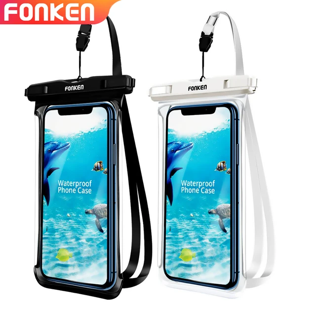 FONKEN Waterproof Case For Phone Full View Universal Soft Phone Cover For  iPhone Water Proof Dry