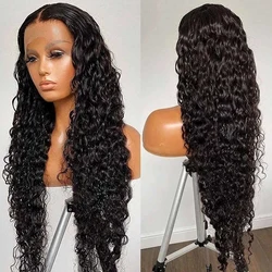 13x4 Water Wave Lace Front Wig 30 Inch Human Hair Wigs For Women 4x4 Lace Closure Hunan Hair Lace Wigs Waterwave Lace Front Wig