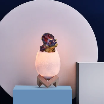 

2020 Dinosaur New Strange Led Night Light Touch Pat Dinosaur Night Light Bedroom Lamp Sleeping Atmosphere Lamp Home decoration