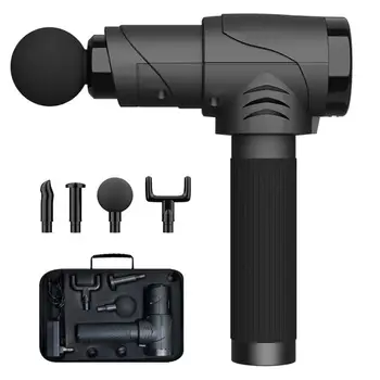 

Muscle Massager With 4 Massage Heads Deep Tissue Percussion Handheld Muscle Massager For Muscle Soreness Relieves