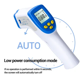 

Digital Infrared Forehead Thermometer Non-Contacts Digital Thermometer Automatic Data Holds For Kids Babies Adults Drop Shipping