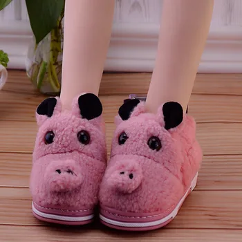 

child cotton shoes autumn/winter kids girls home slippers boys warm cartoon indoor slippers children non-slip plush shoes
