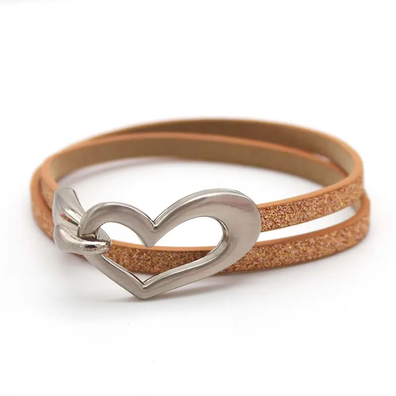 Women Leather Bracelet Simple Blank Design