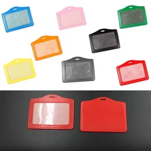 PU держатель для карт держатель значка и аксессуары для больниц медсестер школы Входная защита карты и нагрудная карточка поперечный стиль удобный