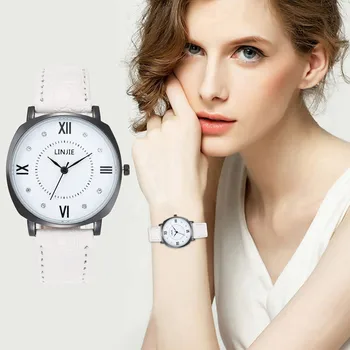 

Luxury Ladies Watch Stainless Steel Roman Numeral Scale Gradient Matte Quartz Wrist Watch Casual Wrist Watch Female Reloj Mujer