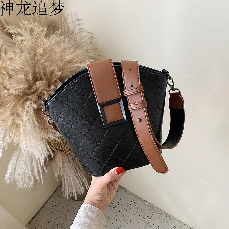 

Lattice Leather Crossbody Bags For Women 2020 Luxury Handbag Designer Ladies Hand Shoulder Messenger Bag Sac A Main Female Sling